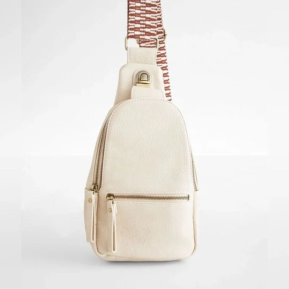 Urban Expressions | Textured Crossbody Sling Bag | Faux Leather | Adjustable - Picture 2 of 13